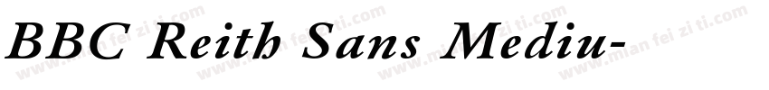 BBC Reith Sans Mediu字体转换
